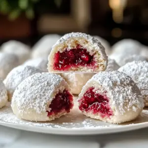 Himbeer-Mandel-Schneeball