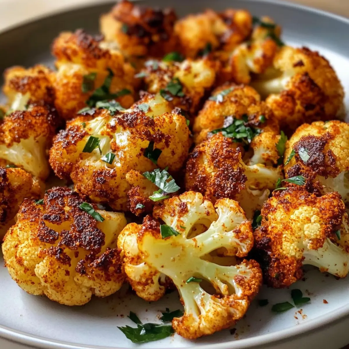 Crispy cauliflower from the oven