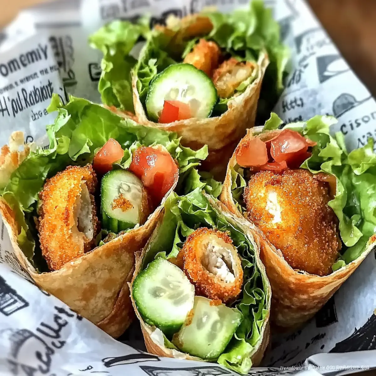 Mini-Schnitzel-Wraps