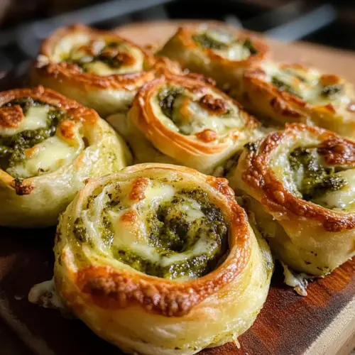 Pizzaschnecken mit Pesto
