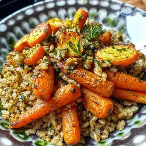 Geröstete Karotten und Dinkelsorten