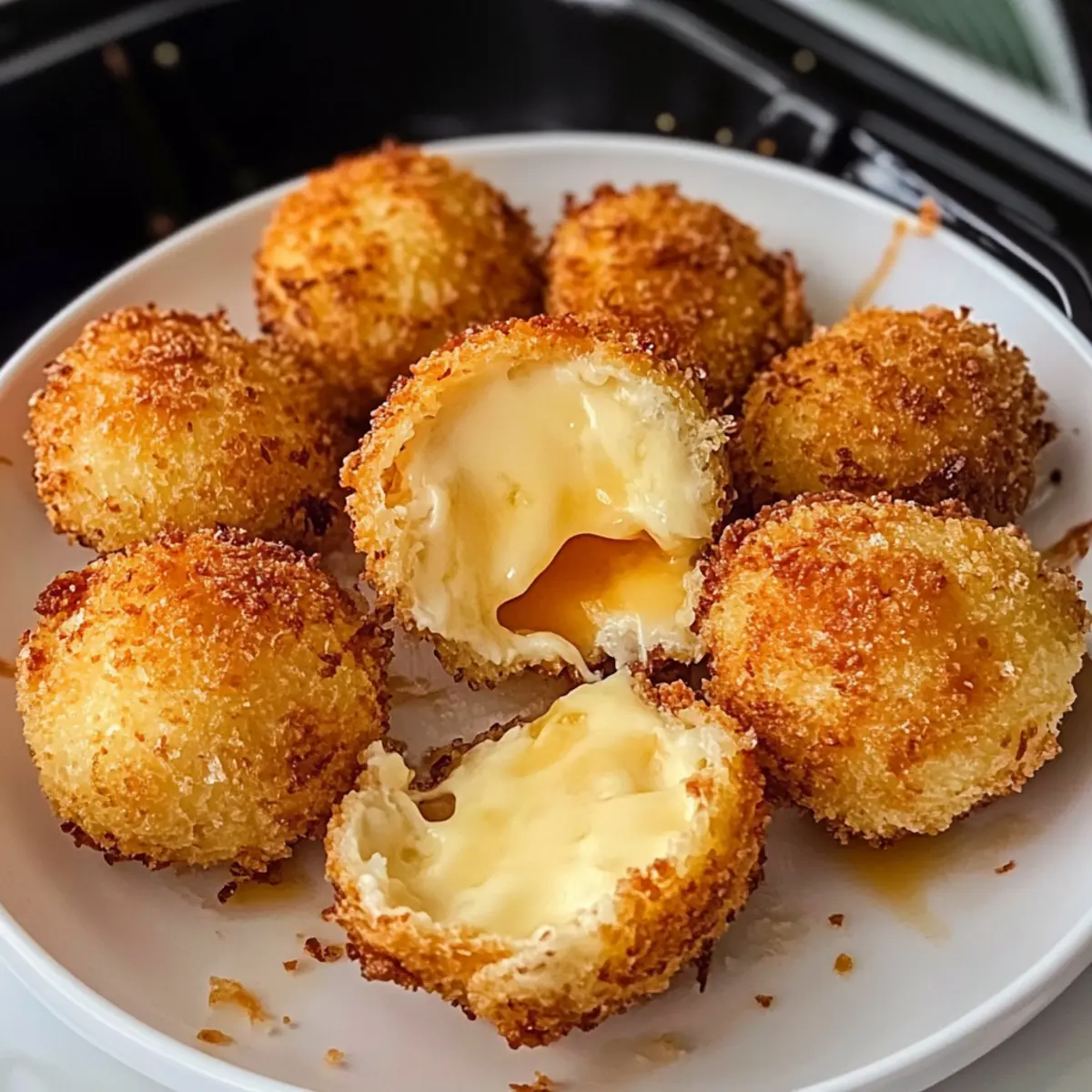 Luftgebackener Babybel-Käse