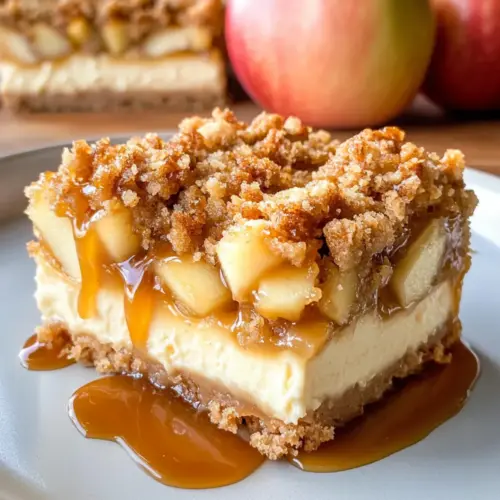 Karamell-Apfel-Cheesecake-Riegel