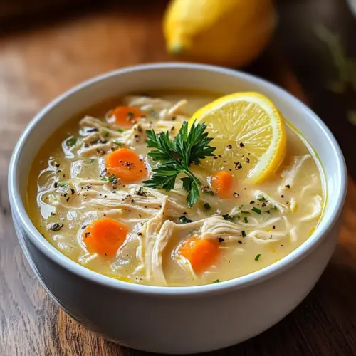 Griechische Zitronen-Hühnchen-Suppe