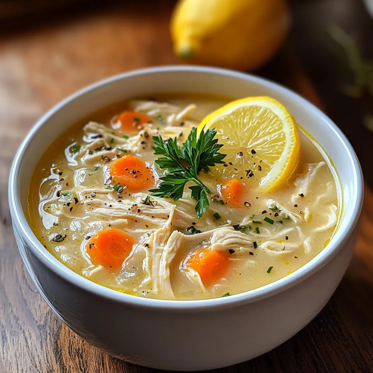 Griechische Zitronen-Hühnchen-Suppe