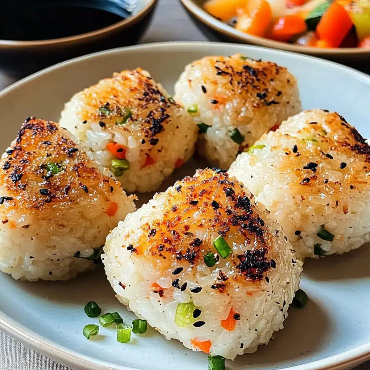 gegrillte Reiskugeln