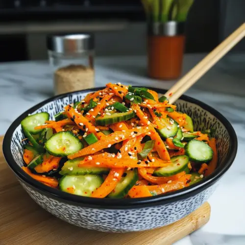 Karotten-Gurkensalat