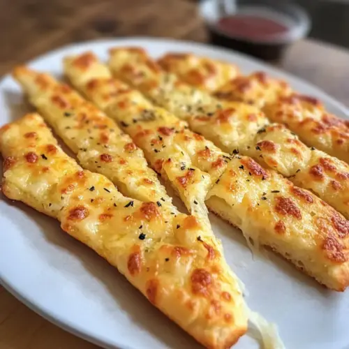 Keto Käse Knoblauch Brotstäbchen