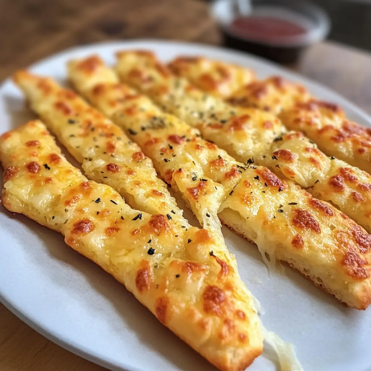 Keto Käse Knoblauch Brotstäbchen