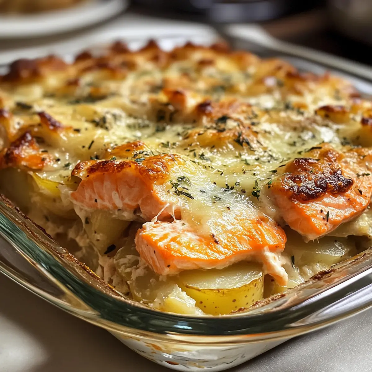 Lachs-Kartoffel-Auflauf