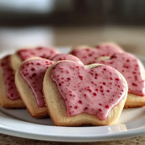 Erdbeer-Shortbread-Kekse