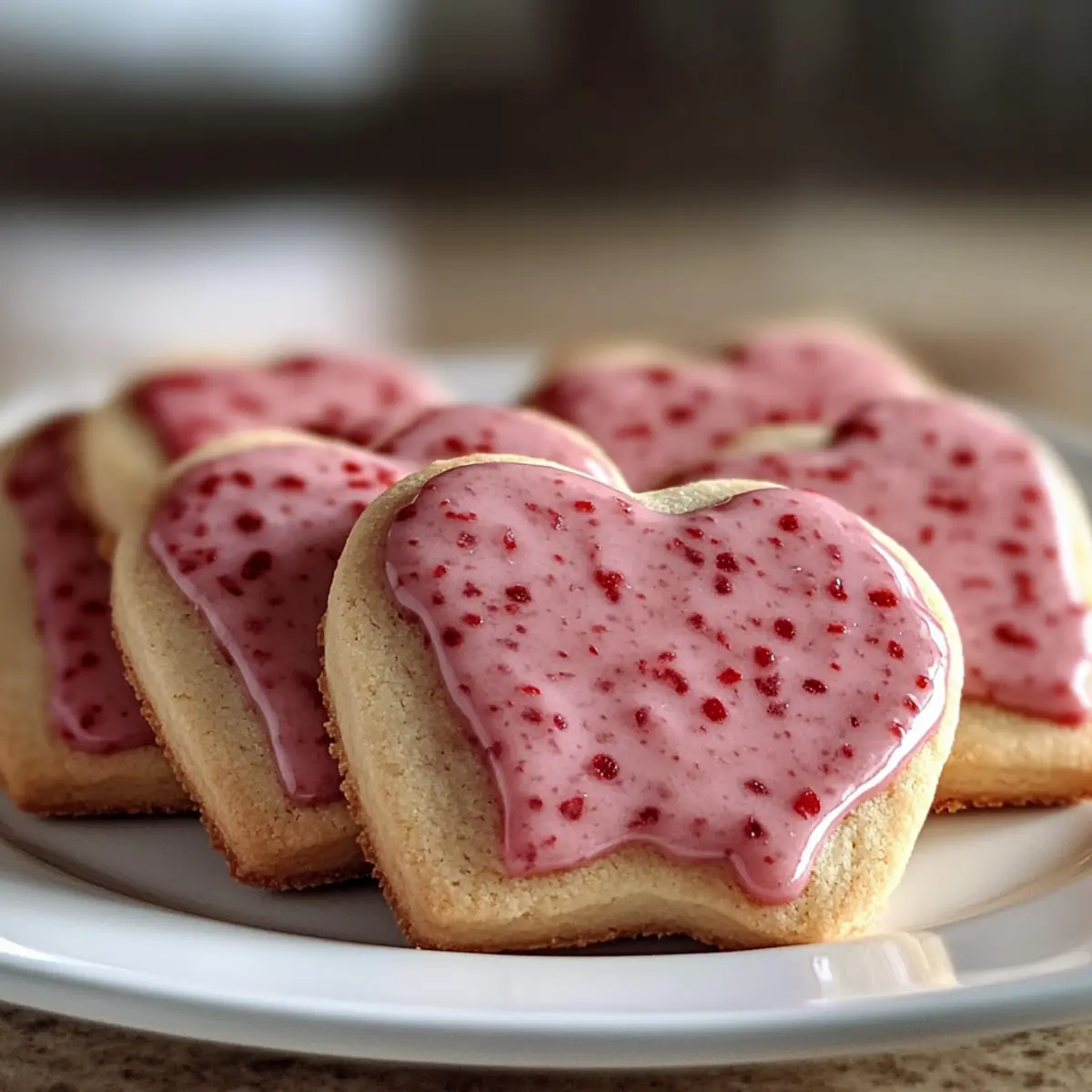 Erdbeer-Shortbread-Kekse