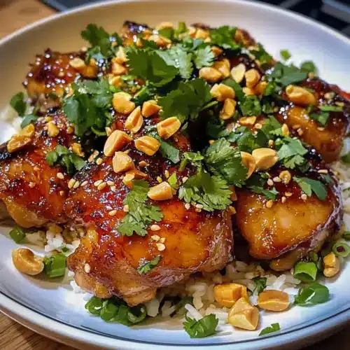 Süßes und würziges thailändisches Hühnchen