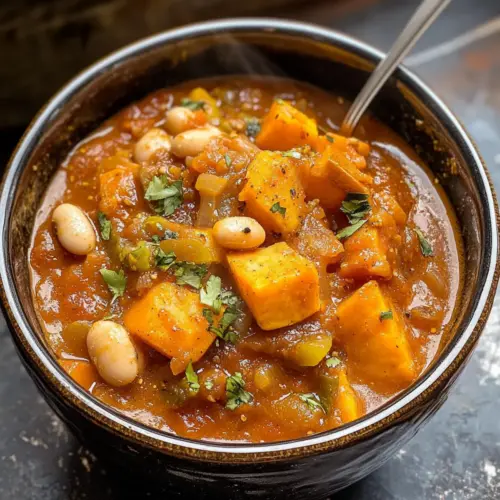 Veganer Süßkartoffel-Eintopf