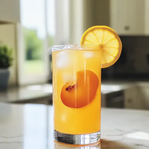 Aprikosen-Zitronenlimonade-Mocktail