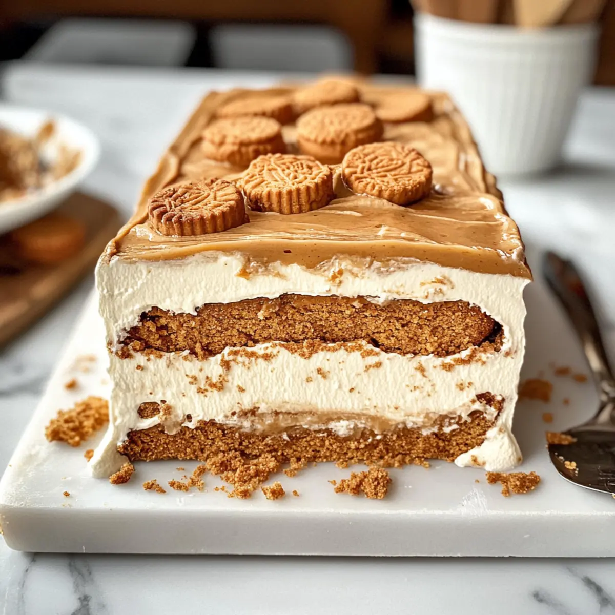 Biscoff Kühlschrankkuchen