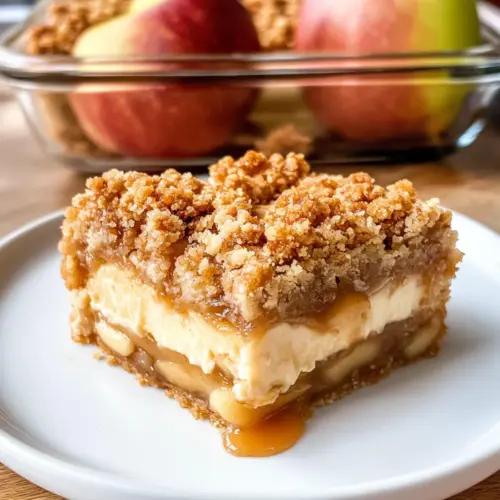 Karamell-Apfel-Käsekuchen-Riegel
