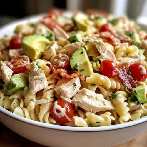 Hühnchen Club Pasta Salat