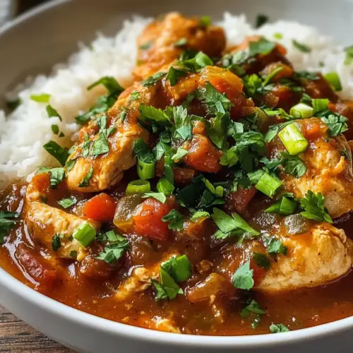 Hühnchen Étouffée