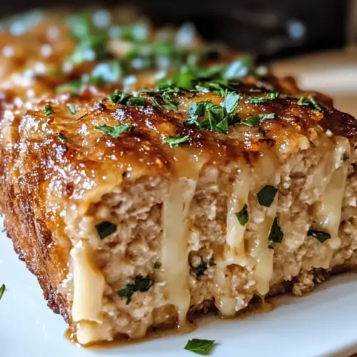 Knoblauch Parmesan Hähnchen Hackbraten