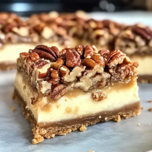 Pecan Pie Käsekuchen Riegel