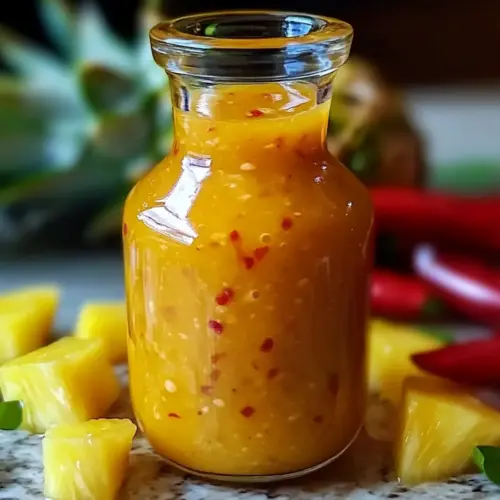 Ananas Habanero scharfe Soße