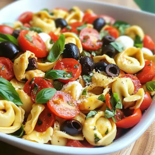 Geröstete rote Paprika und Parmesan Tortellini Salat