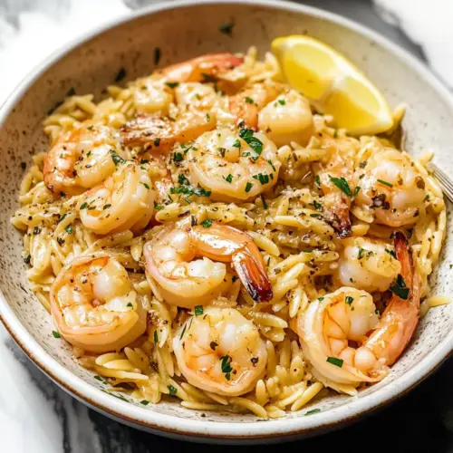 Garnelen Scampi Orzo