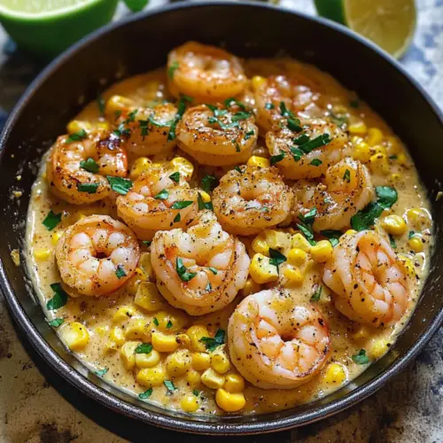 Shrimp und Rahmmais