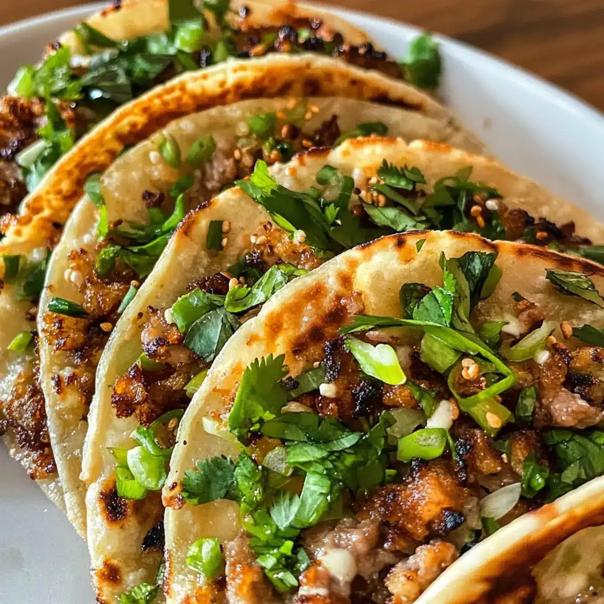 Smash Dumpling Tacos