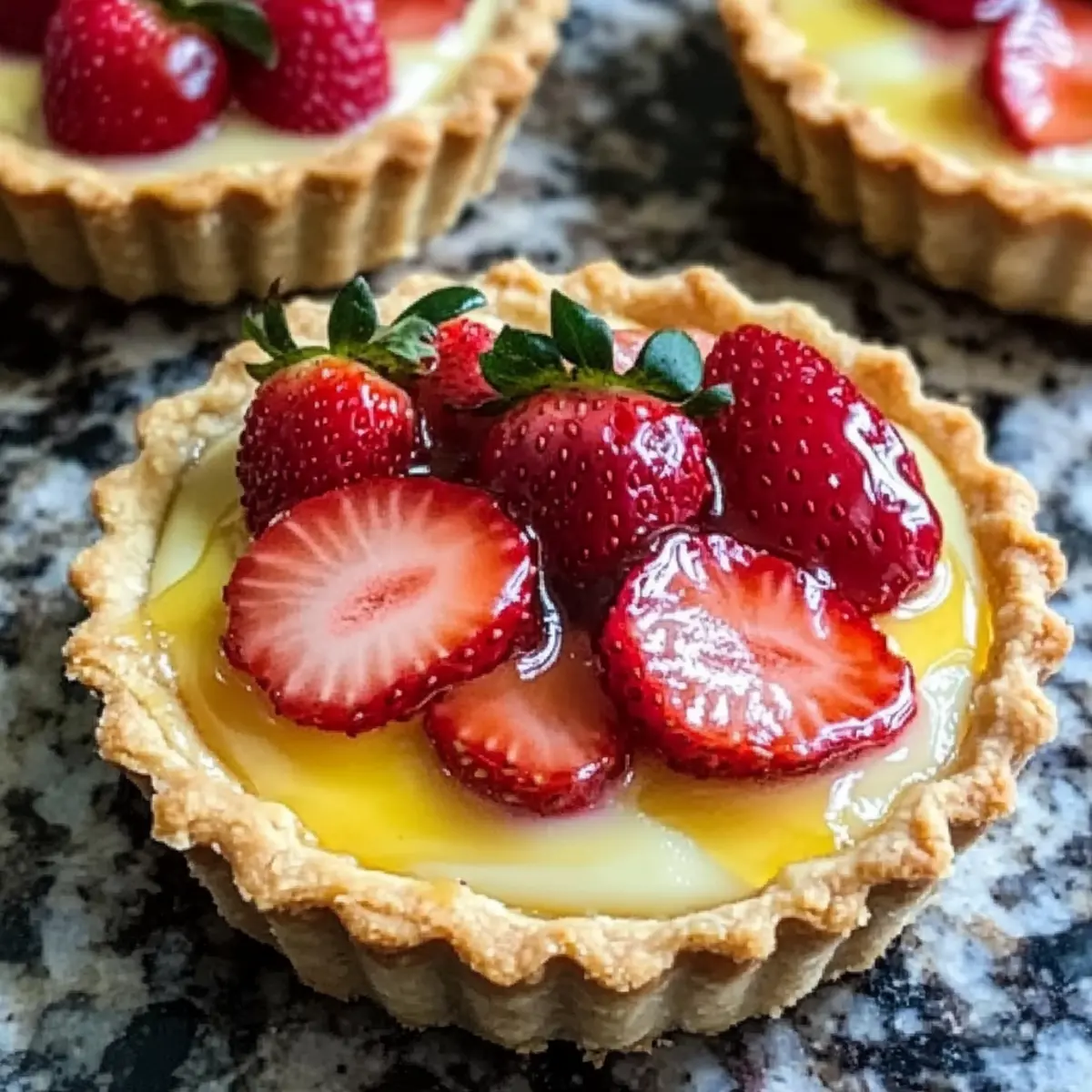 Erdbeerhonigpuddingtörtchen & Zitronencreme