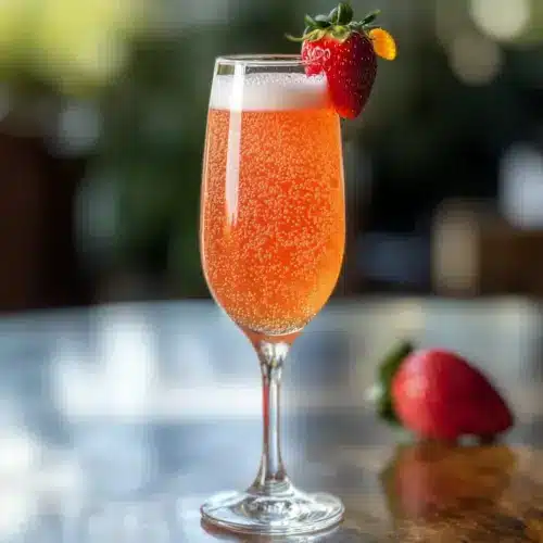 Erdbeer-Mimosas-Mocktail