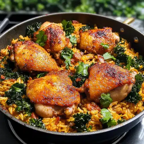 Adobo-Hühnchen und Reis