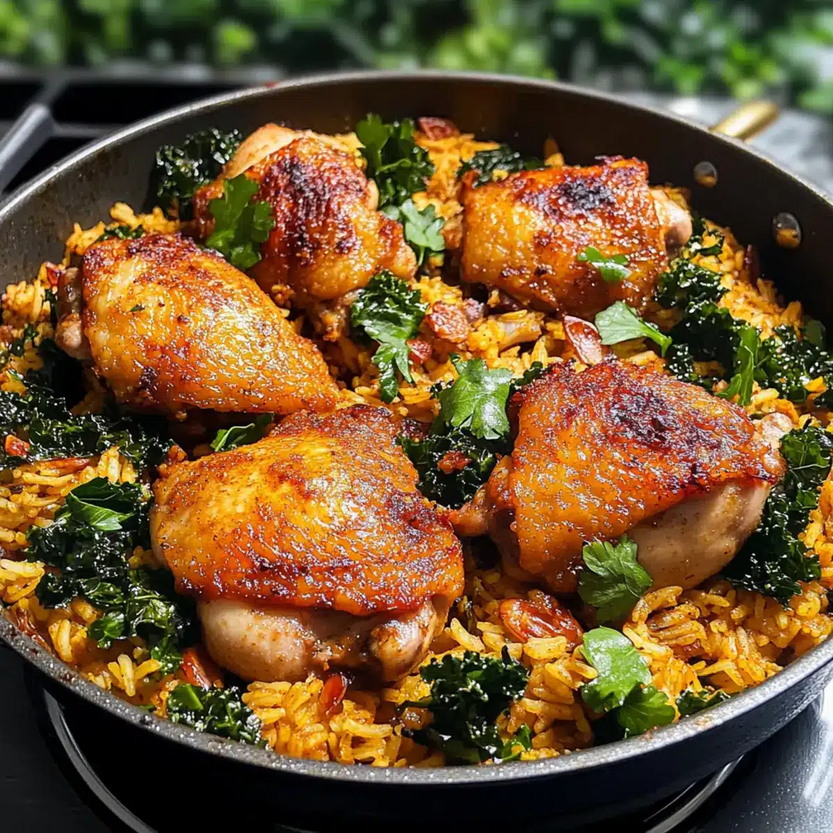Adobo-Hühnchen und Reis