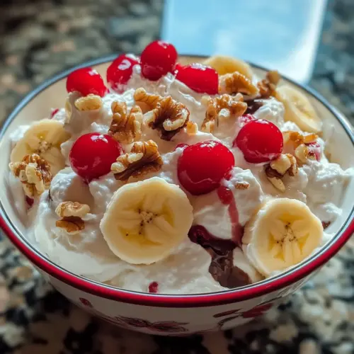 Bananensplit-Fluff-Salat