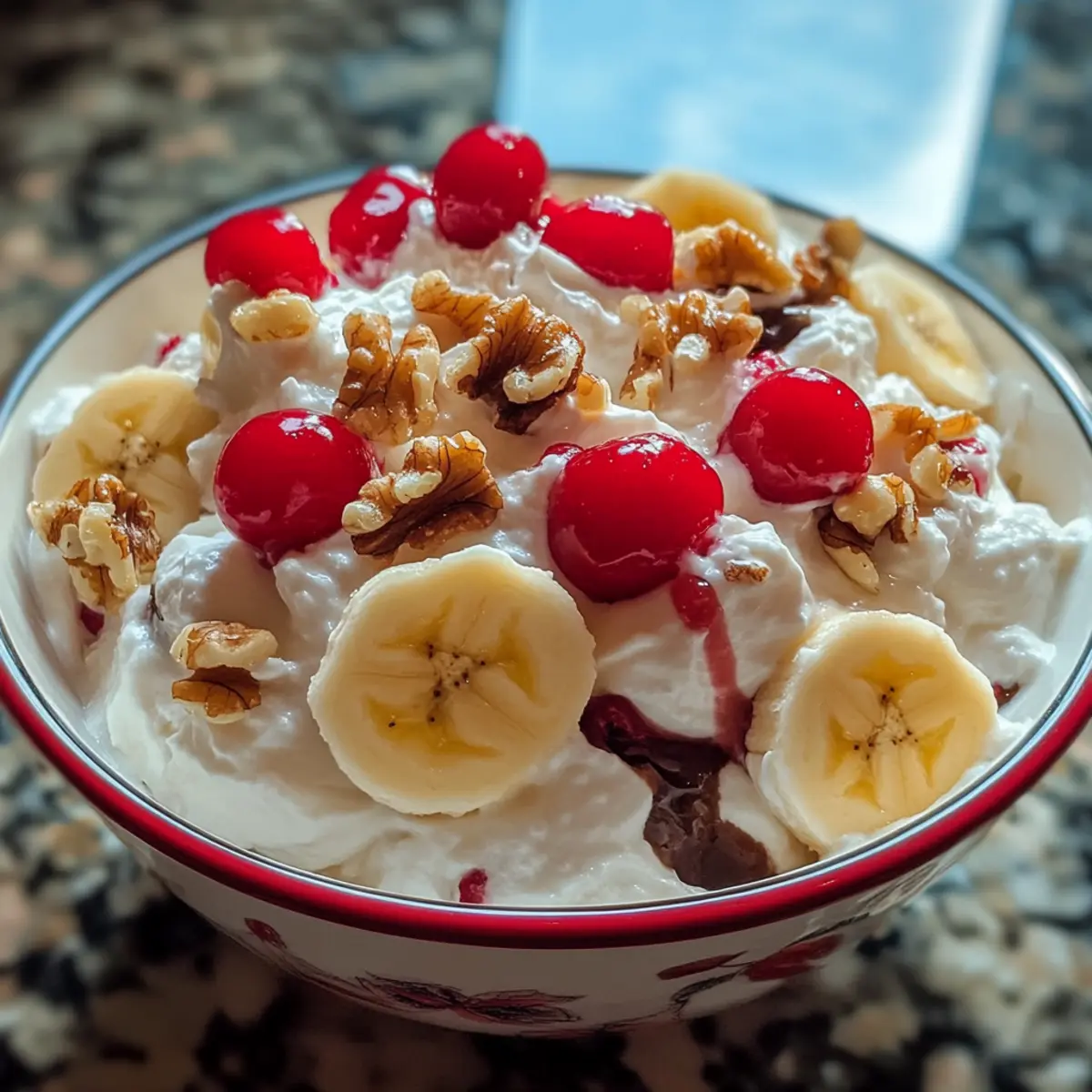 Bananensplit-Fluff-Salat