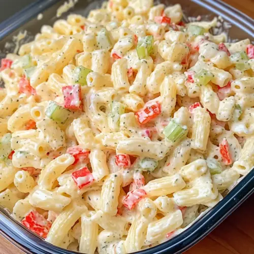 Cheddar Sauerrahm Makkaroni Salat