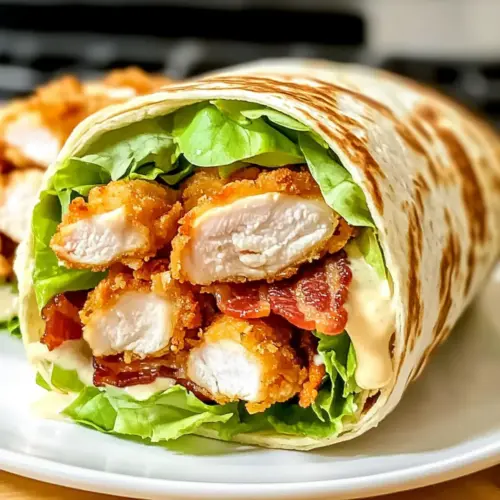 Hähnchen-Bacon-Ranch-Wickel