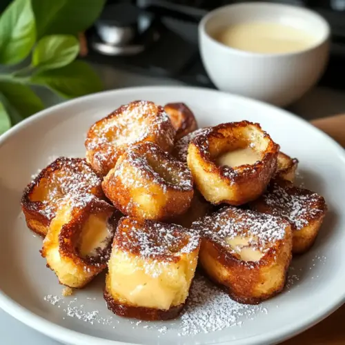 Zimtrolle French Toast Bissen