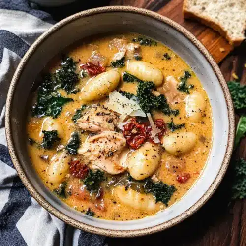 Cremige Hühner-Gnocchi-Suppe