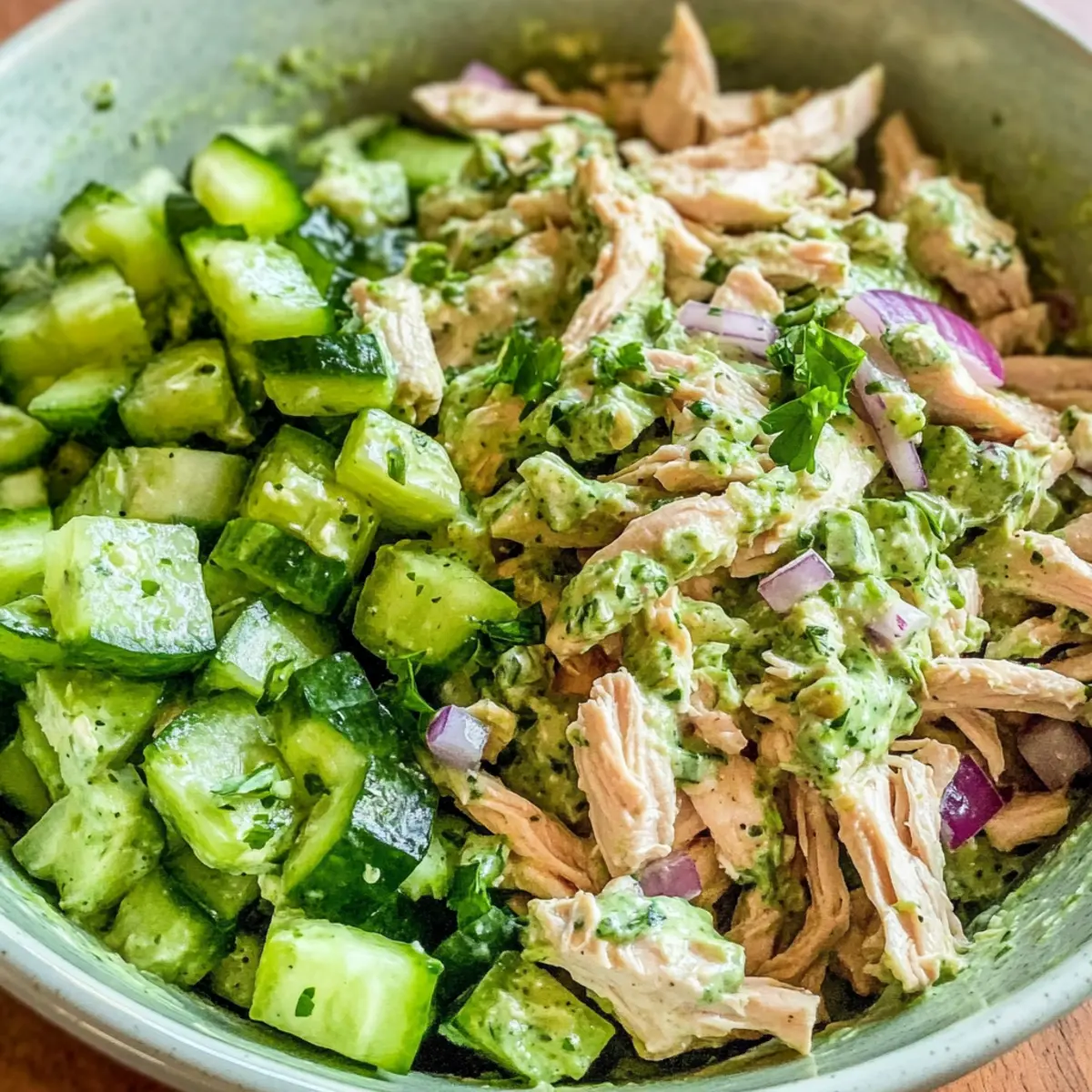 Grüne Göttin Hähnchensalat