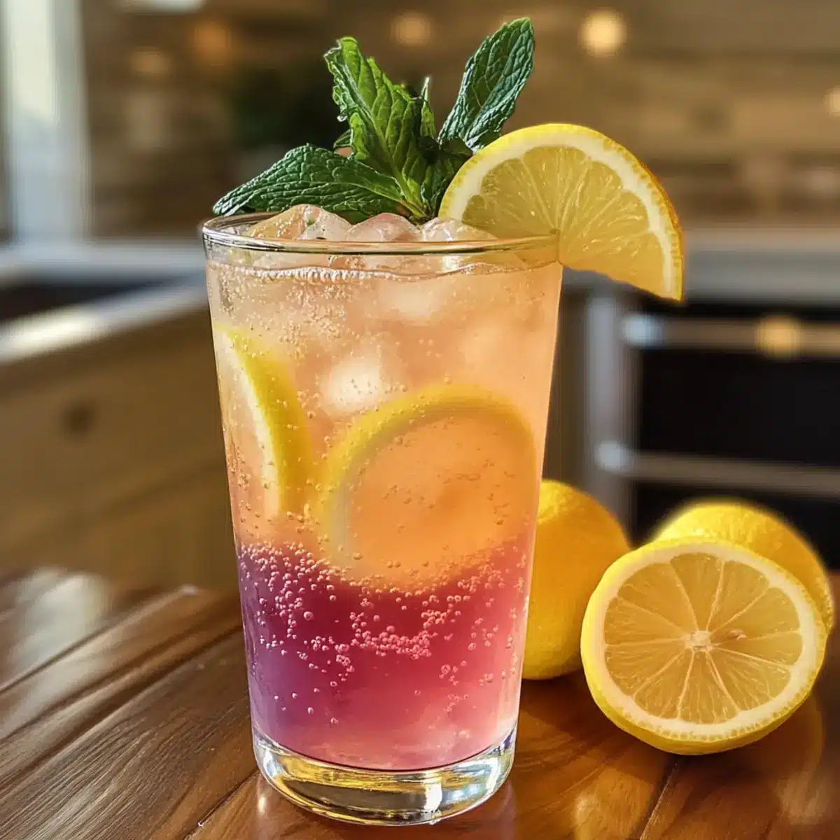 Honig Zitrone Rosa Limonade