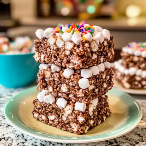 Heiße Schokolade Rice Krispie Leckereien