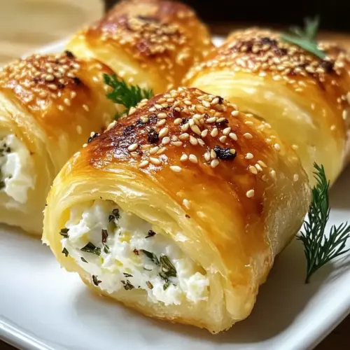 Knusprige Feta Röllchen Ofen