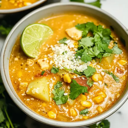 Mexikanische Straßenmais-Suppe