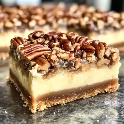Pekan-Pie-Käsekuchen-Riegel