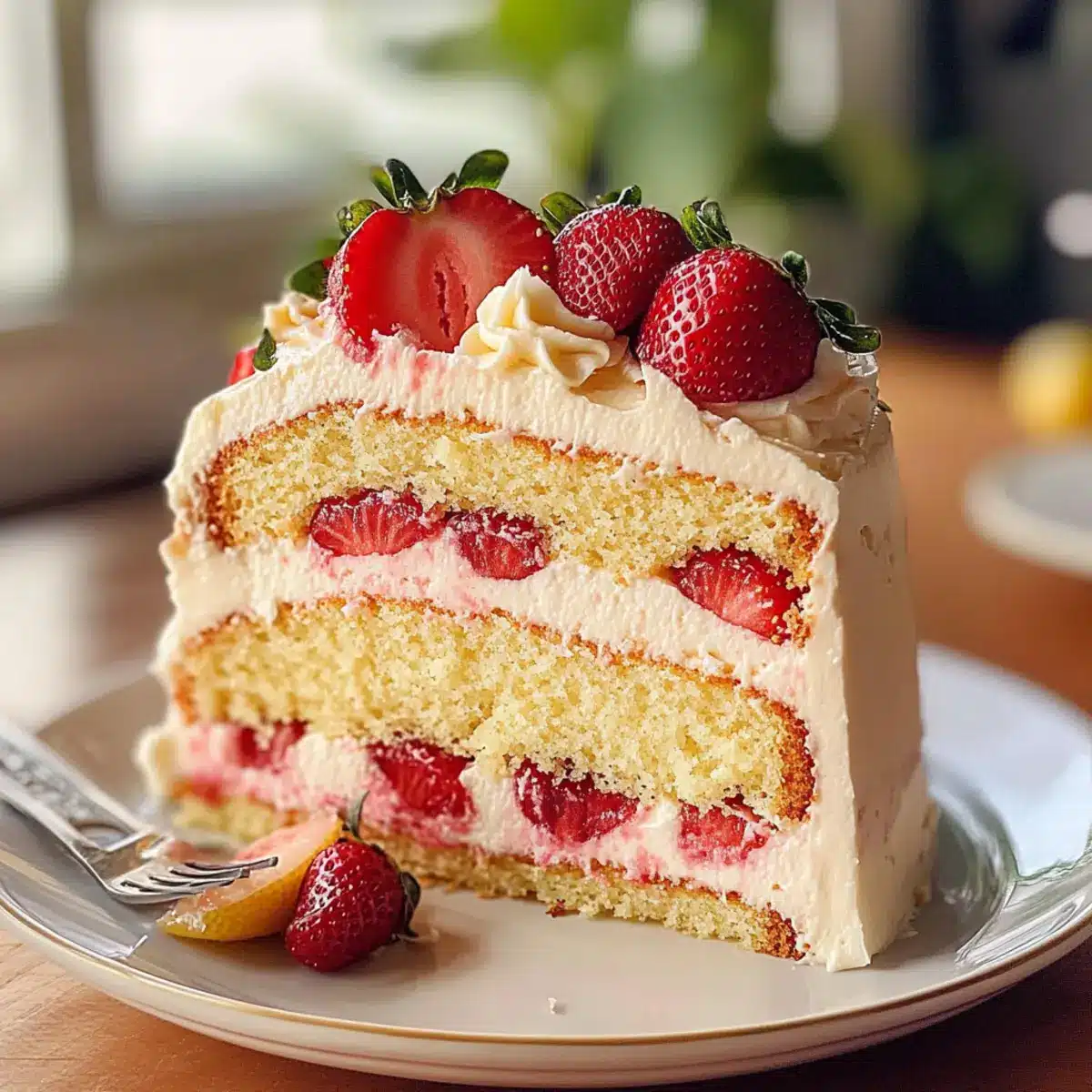 Erdbeer-Zitronen-Kuchen