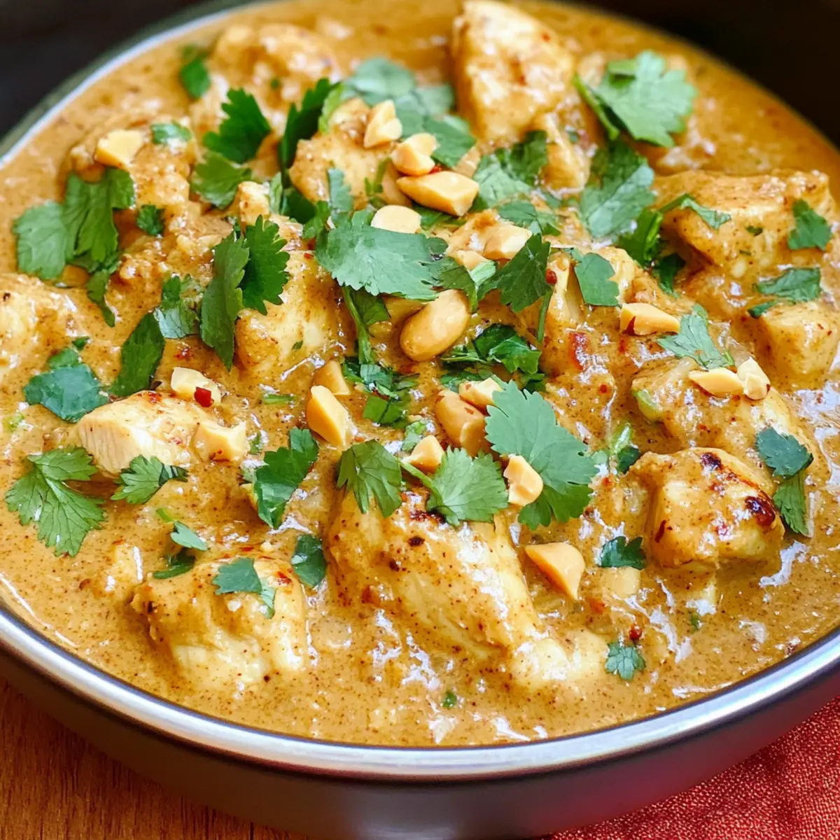 Thai Erdnuss-Hühnchen