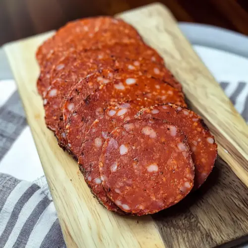 Veganer Salami
