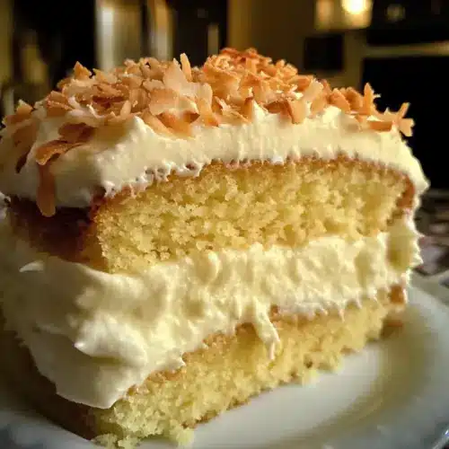 süßer Kokosnusspuddingkuchen